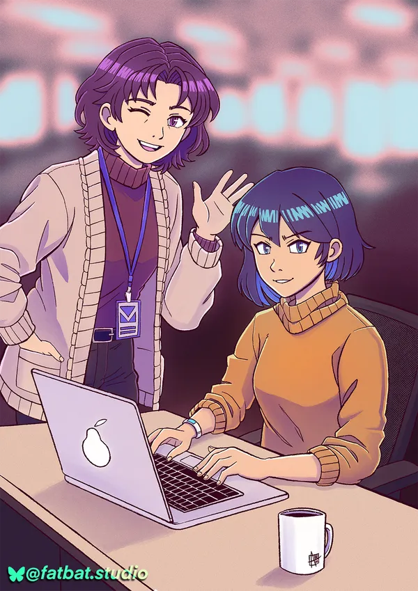 Morgana and Anna concept art